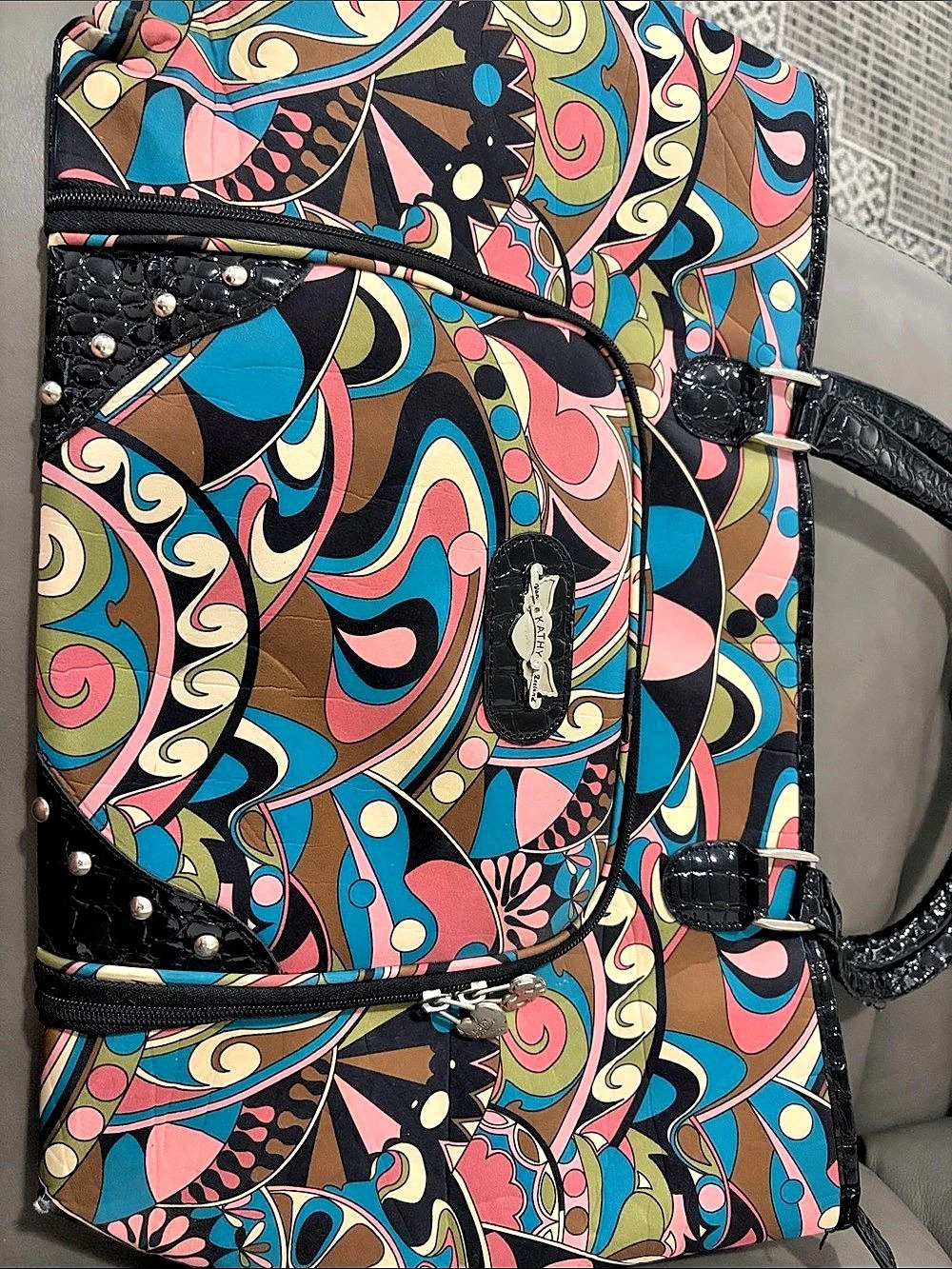 Kathy Van Zeeland Abstract Multicolor Tote Bag